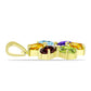 Pandantiv din Argint 925 Placat cu Aur ( 1.85 grame ) cu Granat Barton și Ametist Marocan 2.93 Carate