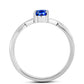 Inel din Argint 925 ( 1.76 grame ) cu Safir Albastru Australian 0.63 Carate