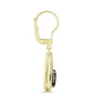 Cercei din Argint 925 Placat cu Aur ( 3.73 grame ) cu Cuarț Gondo Fumuriu 1.98 Carate