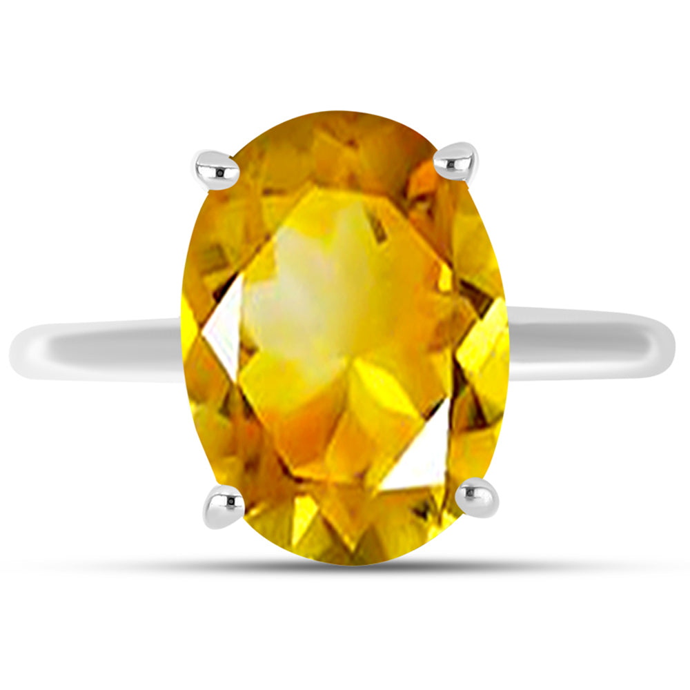 Inel din Argint 925 ( 2.93 grame ) cu Citrin Ural 5.83 Carate 1 