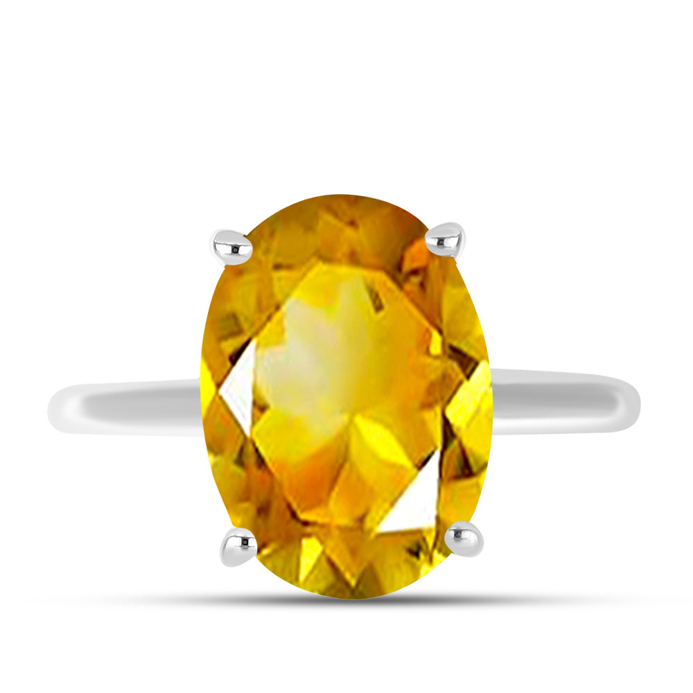 Inel din Argint 925 ( 2.93 grame ) cu Citrin Ural 5.83 Carate