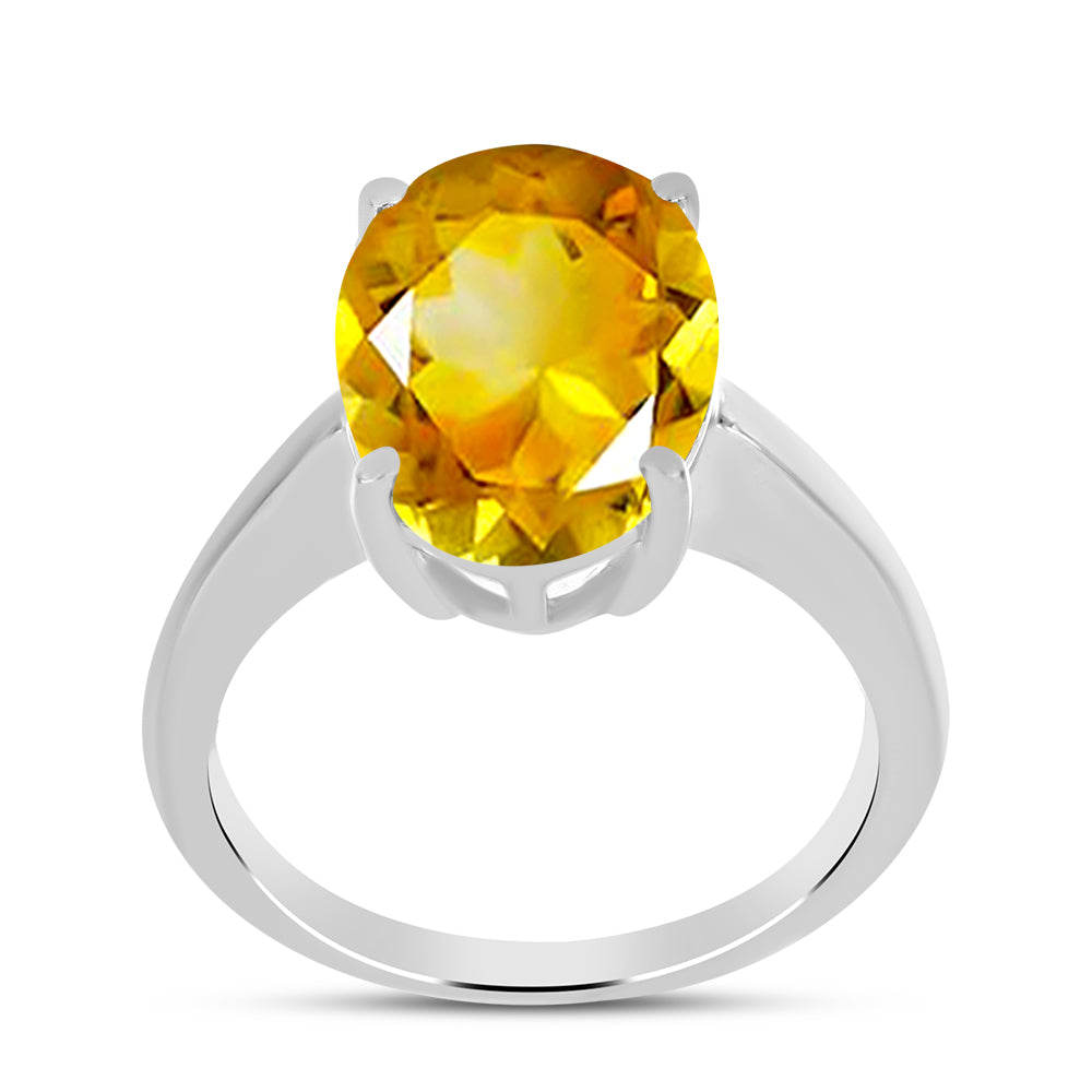 Inel din Argint 925 ( 2.93 grame ) cu Citrin Ural 5.83 Carate 7 