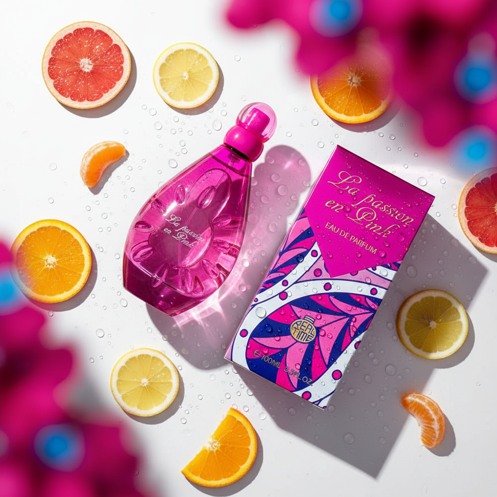 100 ml Parfum EDP LA PASSION EN PINK Parfum cu Arome Florale - Fructate pentru Femei 7 