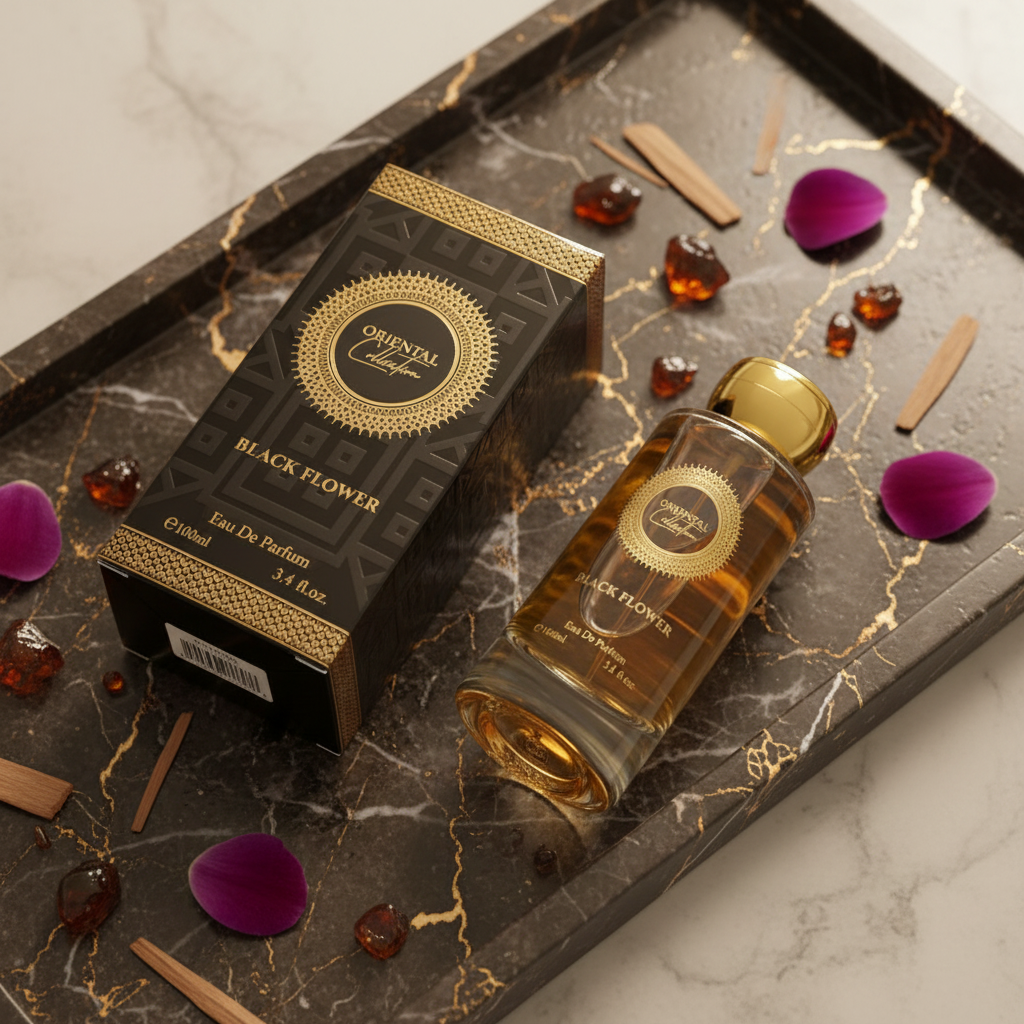 100 ml EDP BLACK FLOWER cu arome senzuale, dulci și incitante unisex 13 