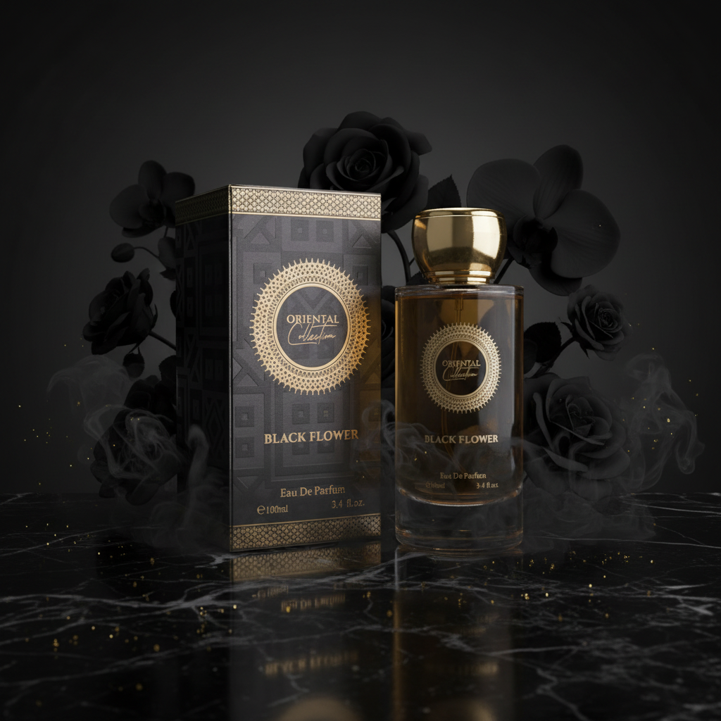 100 ml EDP BLACK FLOWER cu arome senzuale, dulci și incitante unisex