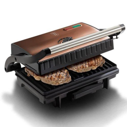 Grill Electric și Sandwich Maker Berlinger Haus cu Acoperire Antiaderentă, Roz-Auriu - Galeria de Bijuterii