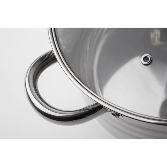 Set de Vase de Gătit, 13 piese din oțel inoxidabil cu bază în 5 straturi și strat de acoperire din marmură Xylan, ediția Gourmet Line