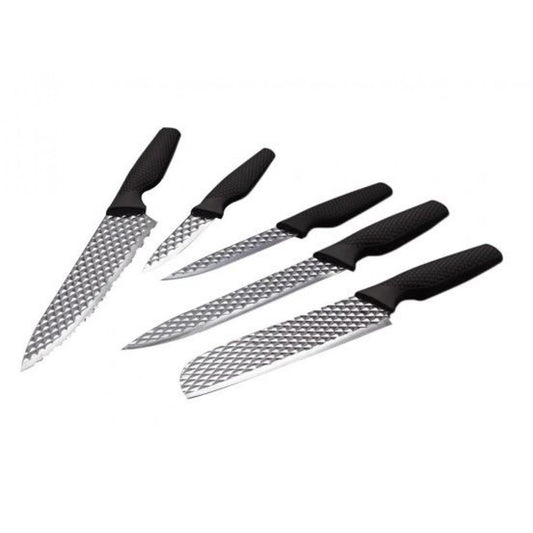 Set de 5 cuțite, negru