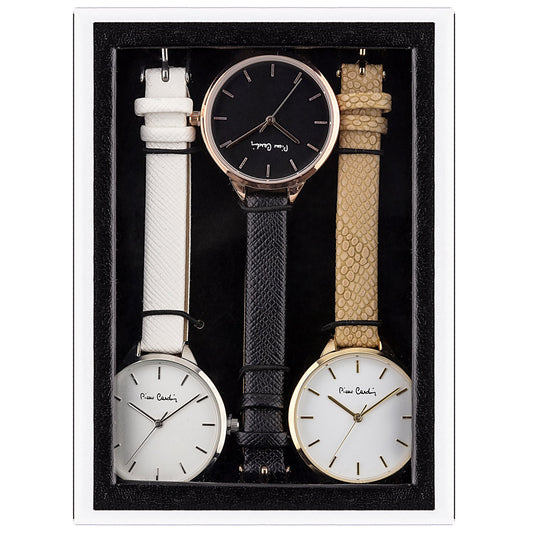 Set din Aliaj Placat cu Aur cu Cristal Alb Emporia®