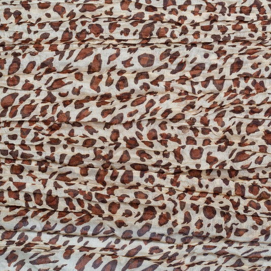 Eșarfă la Modă, 100% Viscoză, 160 cm x 50 cm, MARO LEOPARD - Galeria de Bijuterii
