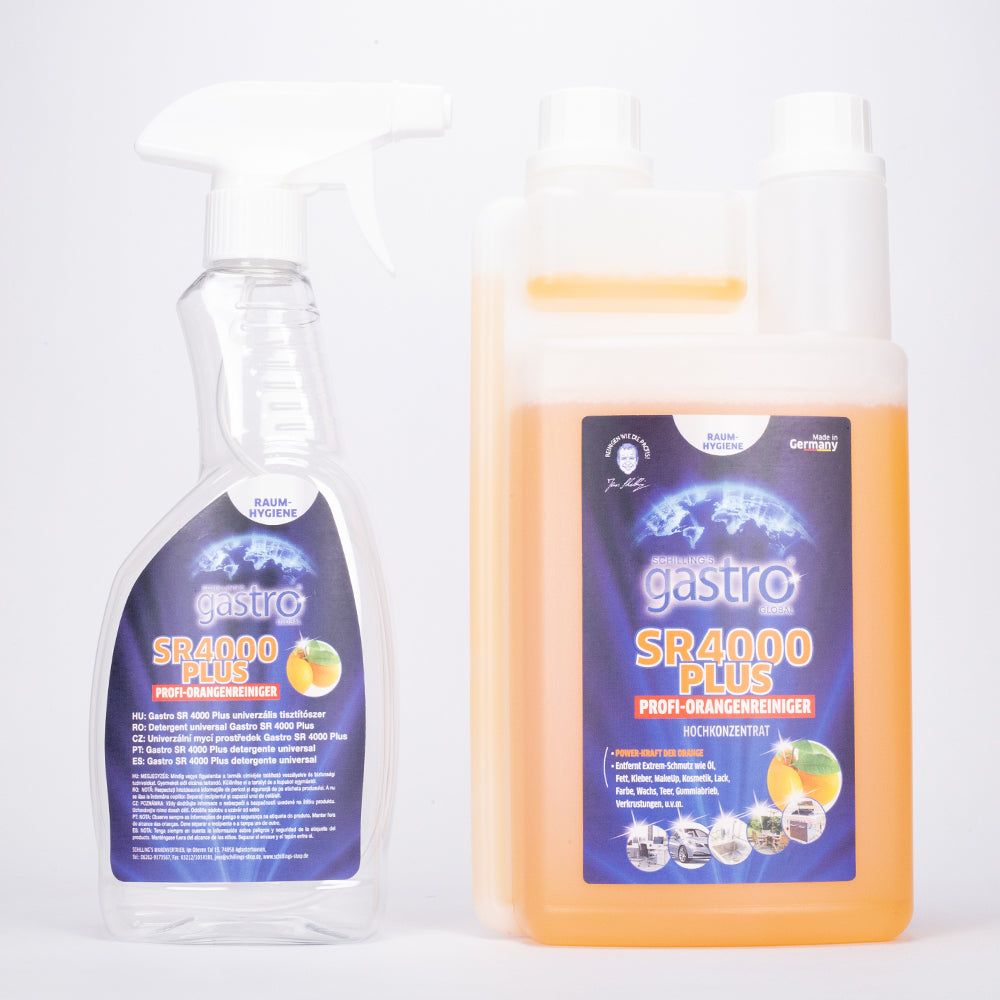 Detergent concentrat dezinfectant 1l (= 300 de litri)+ spray pulverizator cu dozator CADOU. 3 