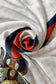 Eșarfă-Șal de Mătase, 90 cm x 180 cm, Model Albină, Crem - Galeria de Bijuterii