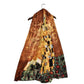 Eșarfă-Șal din Mătase 100% Autentică, 90cm x 180cm, Model de pictură Klimt - The Kiss - Galeria de Bijuterii