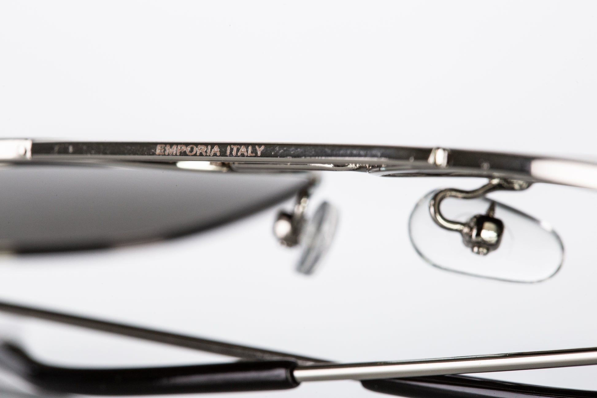 Emporia Italy - Ochelari de Soare polarizați, Aviator "ORIGINAL", cu husă și lavetă de curățare, lentile clasice verzi închis, ramă aurie. 8 