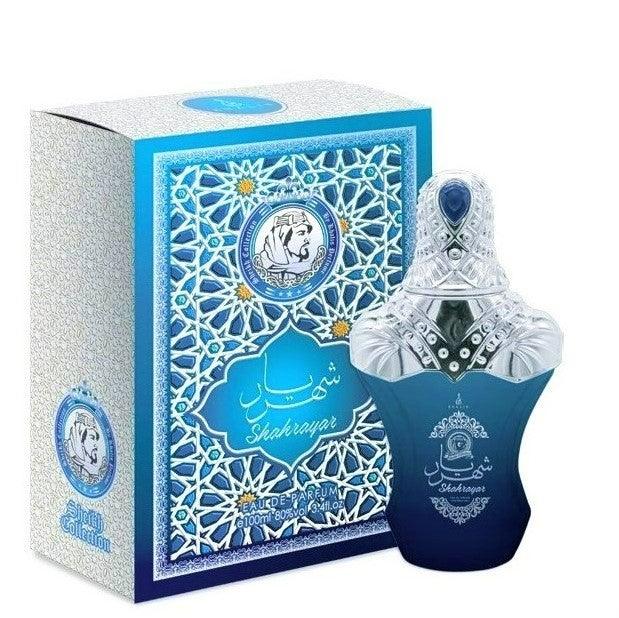 100 ml Eau de Parfum Shahrayar cu Arome de Iasomie, Mosc și Santal pentru Bărbați - Galeria de Bijuterii