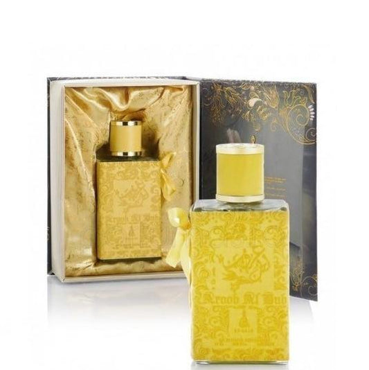 80 ml Eau de Perfume Aroob al Hub cu Arome Fructate de Santal și Mosc pentru Bărbați - Galeria de Bijuterii