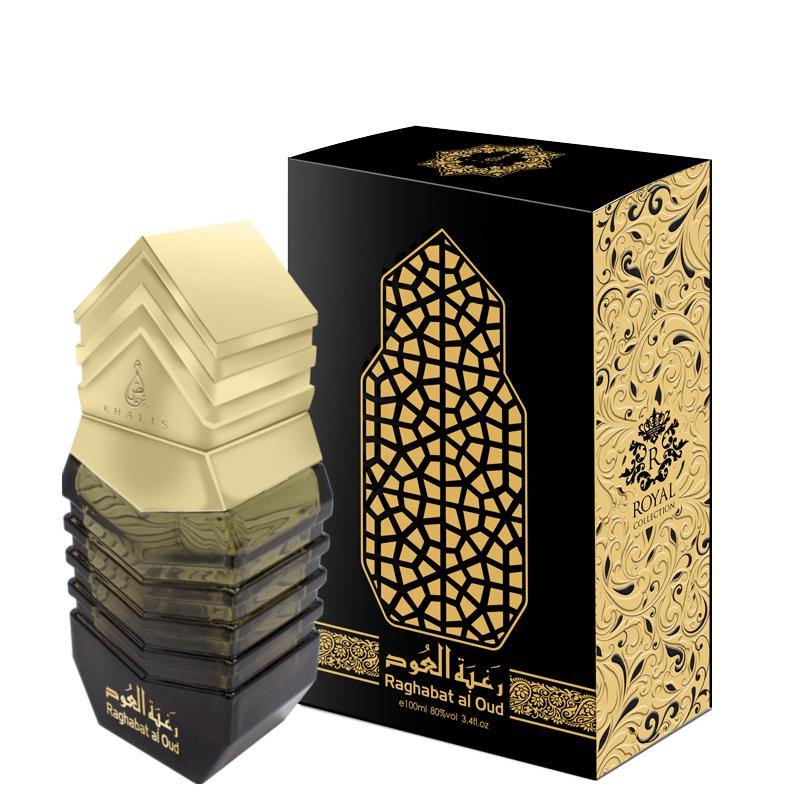 100 ml Eau de Parfum Raqabat al Oud cu Arome Lemnoase, Mosc și Lemn de Santal pentru Bărbați - Galeria de Bijuterii