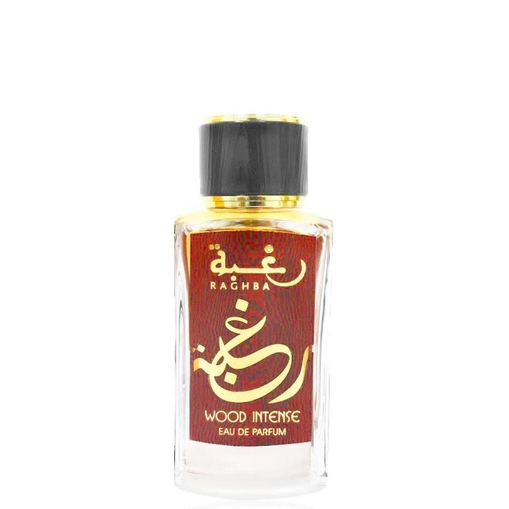 100 ml Parfum Raghba Wood cu Arome Intense + Cadou 200 ml Deodorant cu Arome  Intense Dulci Orientale pentru Bărbați - Galeria de Bijuterii