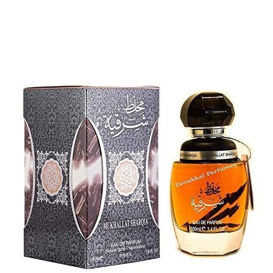 100 ml Parfum Mukhallat Sharqia cu Arome  Orientale Lemnos-Oud pentru Bărbați - Galeria de Bijuterii