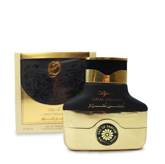 100 ml Eau de Perfume Ajmal Ahlaam cu Arome Floral-Fructate și Citrice pentru Bărbați și Femei - Galeria de Bijuterii