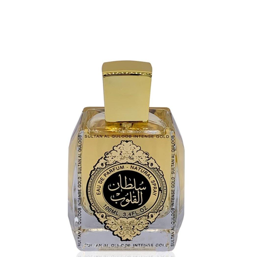 100 ml Parfum Sultan Al Quloob Intense Gold  cu Arome Picant-Lemnoase pentru Bărbați și Femei - Galeria de Bijuterii