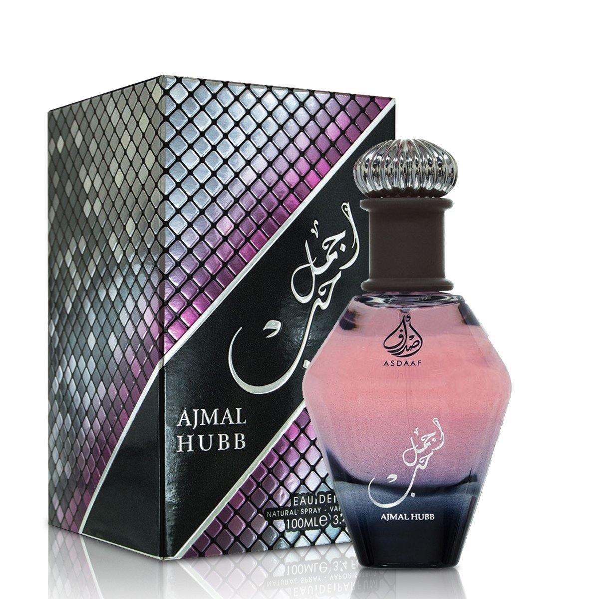100 ml Eau de Parfum Asdaaf Ajmal Hubb cu Arome  lemnoase și Iasomie pentru Femei - Galeria de Bijuterii
