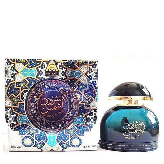 100 ml Eau de Parfum Shurooq Al Shams cu Arome Oriental Lemnoase pentru Bărbați - Galeria de Bijuterii