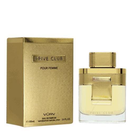 100 ml Eau de Parfum Prive Club Pour Femme cu Arome Oriental Lemnoase Usor Citric pentru Femei - Galeria de Bijuterii