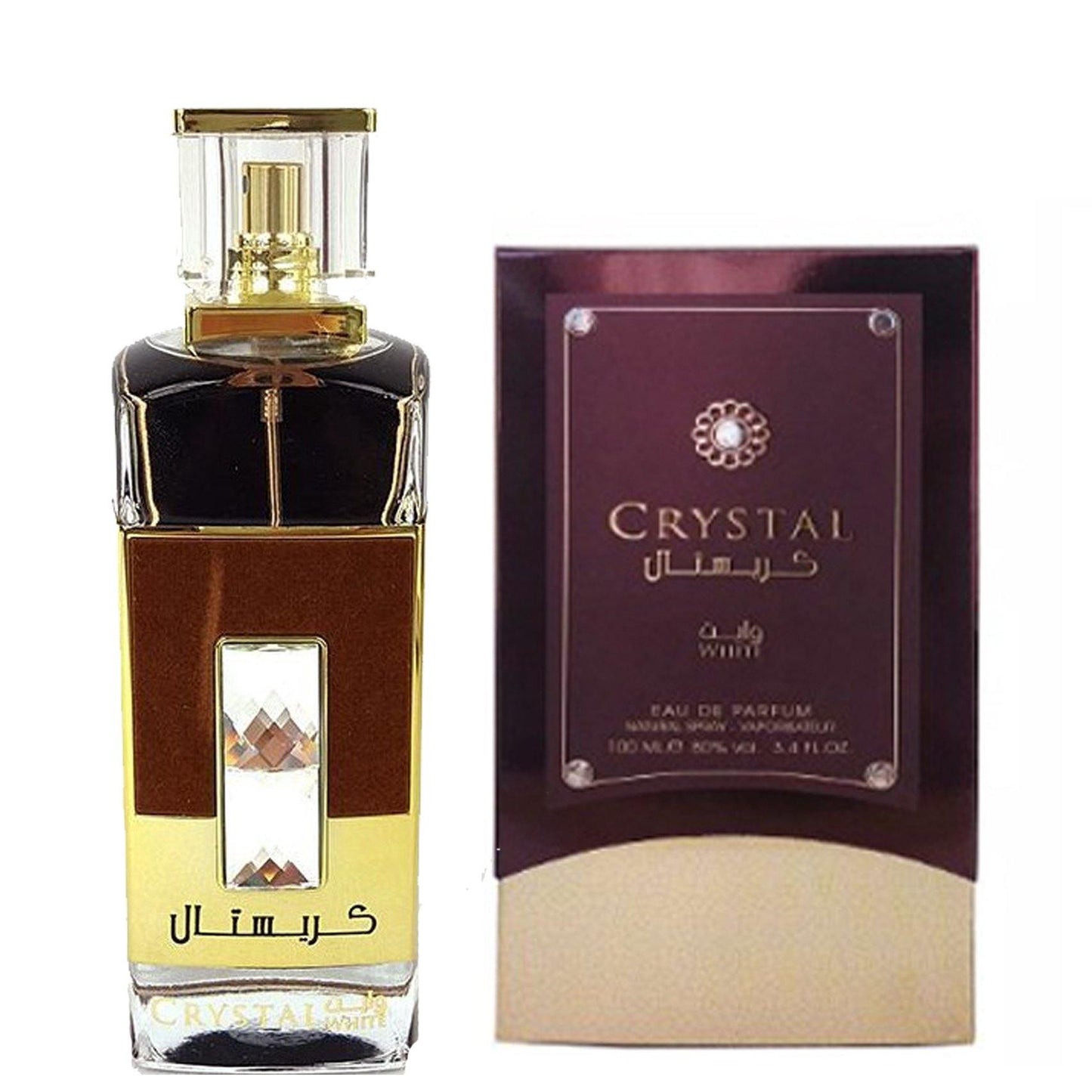 100 ml Eau de Perfume Crystal White cu Arome Lemnoase și Pudrate pentru Femei - Galeria de Bijuterii