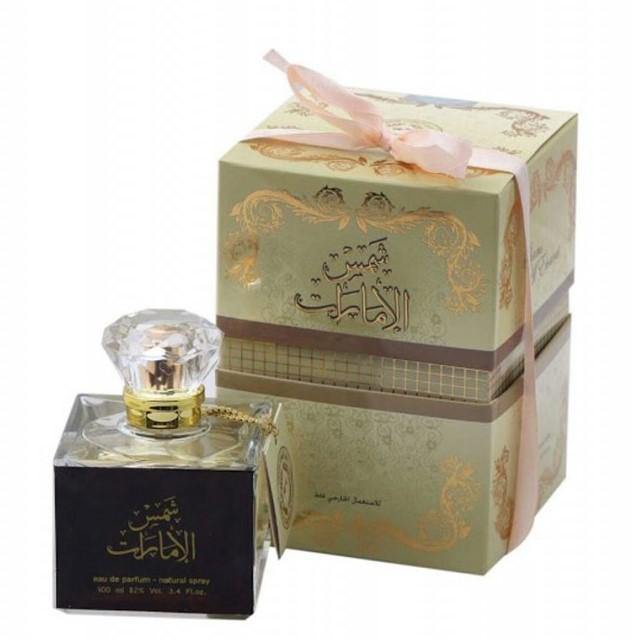 100 ml Parfum EDP Shams Al Emarat cu Arome Fructate de Lemn de Santal și Mosc pentru Femei 3 100 ml Eau de Perfume Shams Al Emarat cu Arome Fructate de Lemn de Santal și Mosc pentru Femei - Galeria de Bijuterii