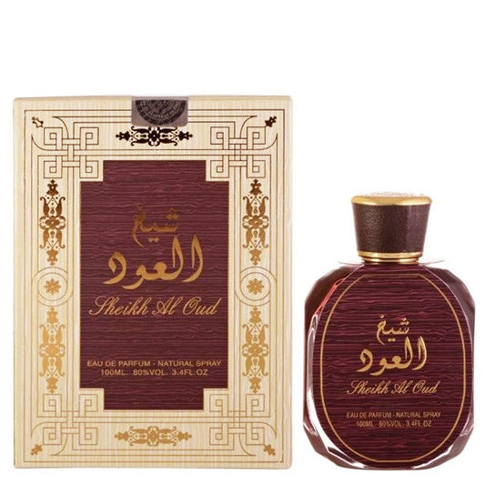 100 ml Eau de Perfume Sheikh Al Oud cu Arome Picant-Lemnoase pentru Bărbați - Galeria de Bijuterii