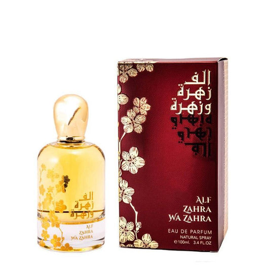 100 ml Eau de Perfume Alf Zahra Wa Zahra cu Arome Picante și Lemn de Santal pentru Femei - Galeria de Bijuterii