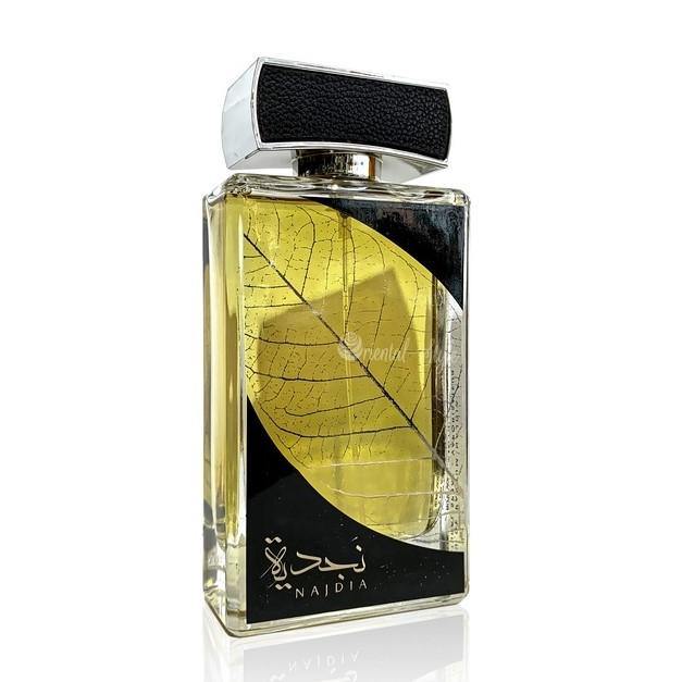 100 ml Eau de Perfume Najdia Silver cu Arome Condimentat-Picante și Santal Tabac pentru Bărbați - Galeria de Bijuterii