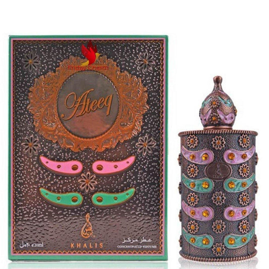 18 ml Ulei de Parfum Ateeq cu Arome Picante de Chihlimbar și Mosc pentru Femei - Galeria de Bijuterii
