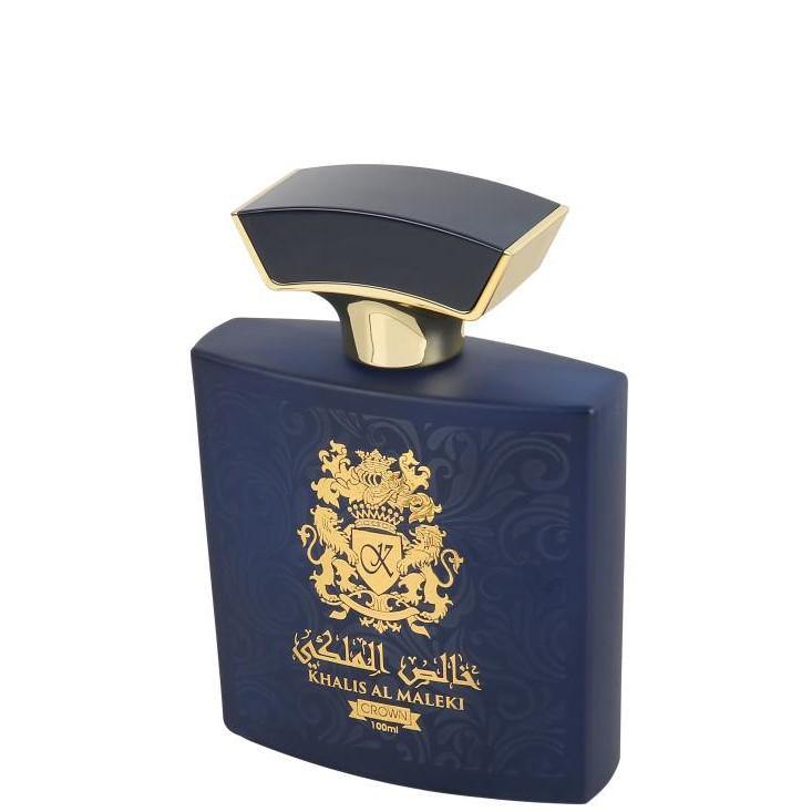 100 ml Eau de Parfum Khalis Maleki Crown cu Arome Floral-Moscate și Chihlimbar pentru Bărbați - Galeria de Bijuterii