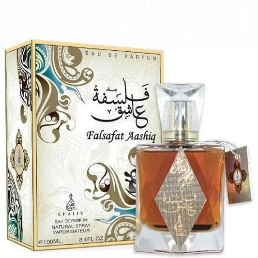 100 ml Eau de Parfum Falsafah Aashiq cu Arome Dulci și Mosc pentru Bărbați și Femei - Galeria de Bijuterii