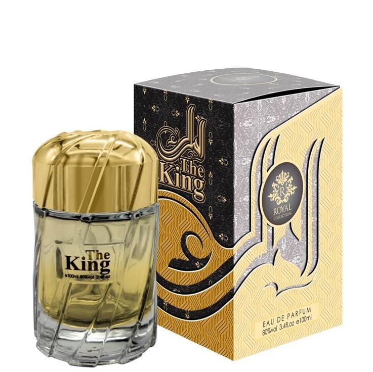 100 ml Eau de Perfume The King cu Arome Fructate, Lemn de Santal și Mosc pentru Bărbați - Galeria de Bijuterii