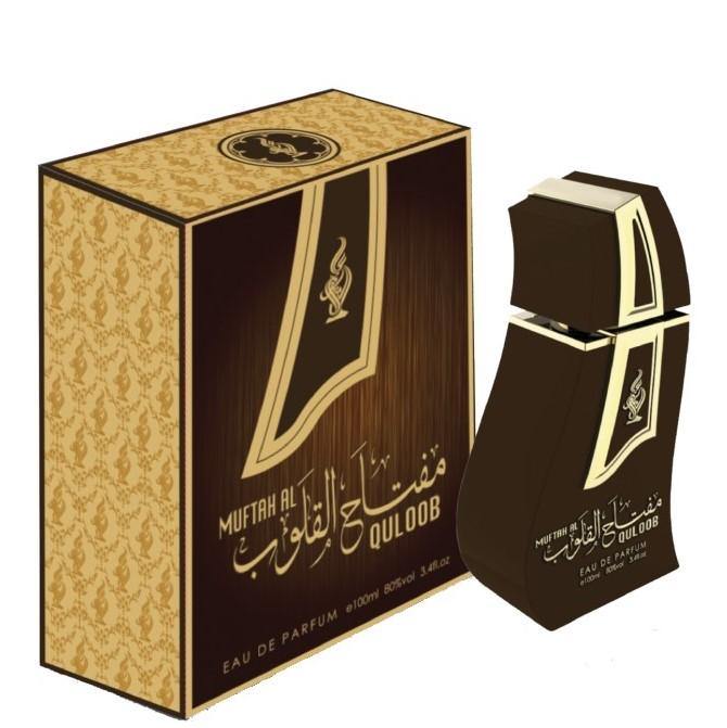 100 ml Eau de Perfume Muftah Al Quloob cu Arome Fructate și Mosc pentru Bărbați - Galeria de Bijuterii