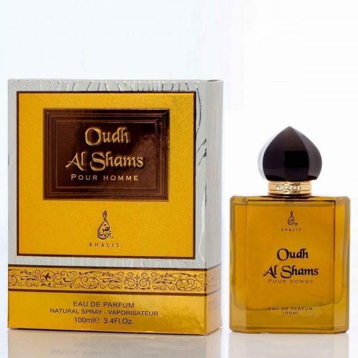 100 ml Eau de Perfume Oudh Al Shams cu Arome Picant-Lemnoase pentru Bărbați - Galeria de Bijuterii
