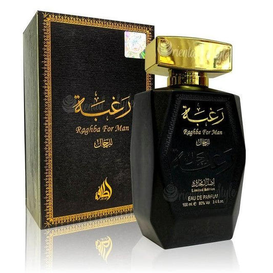 100ml  Eau de Perfume Raghba Intense cu Arome Orientale, Dulci și Lemnnoase pentru Bărbați - Galeria de Bijuterii