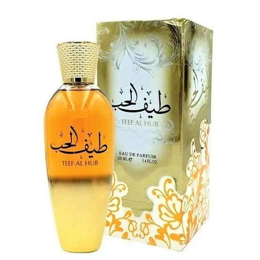 100ml  Eau de ParfumAl Teef Al Hub cu Arome de Caramel Dulce și Oud Lemnos pentru Bărbați și Femei - Galeria de Bijuterii