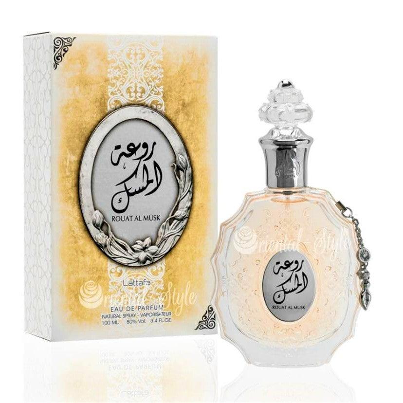 100ml Eau de Parfum Al Rout Al Musk cu Arome Orientale Pudrate, Fructate și Vanilie pentru Femei - Galeria de Bijuterii