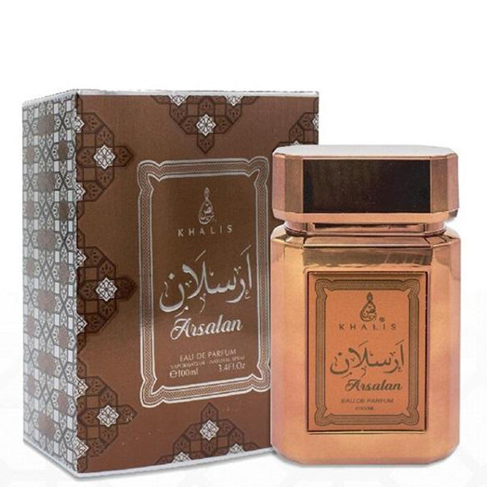 100 ml Eau de Perfume ARSALAN cu Arome de Chihliimbar pentru Bărbați 1 