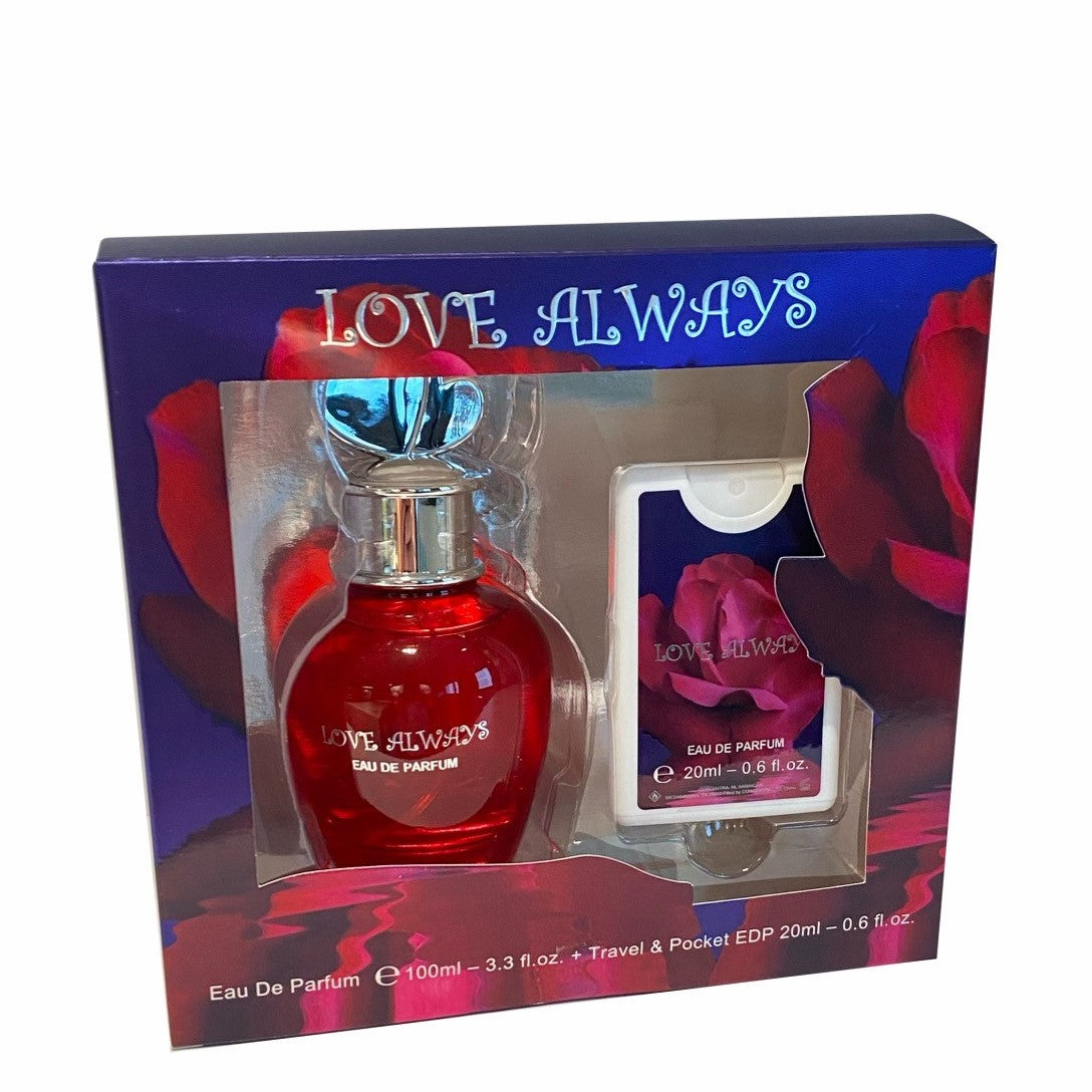 100 ml + 20 ml Parfum EDP "LOVE ALWAYS " cu Arome Floral-Fructate pentru Femei