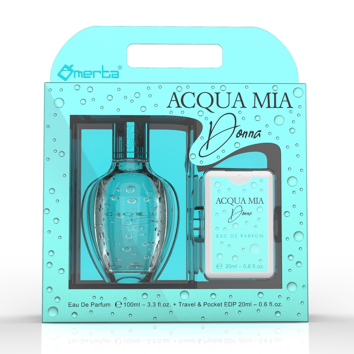 100 ml + 20 ml Parfum EDP "ACQUA MIA DONNA" cu Arome Floral-Fructate pentru Femei