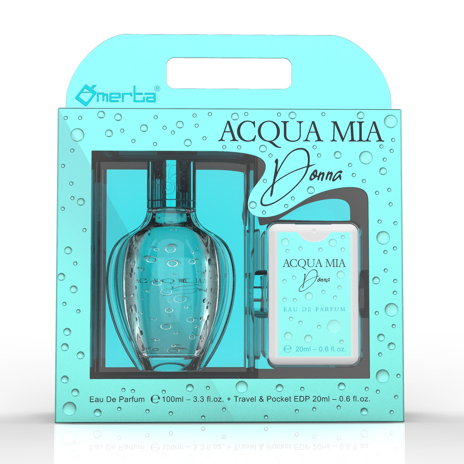 100 ml + 20 ml Parfum EDP "ACQUA MIA DONNA" cu Arome Floral-Fructate pentru Femei 1 