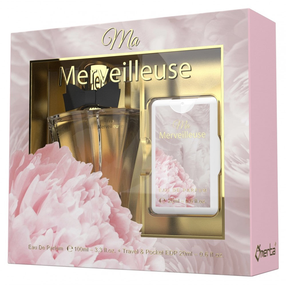 100 ml + 20 ml Parfum EDP "MA MERVEILLEUSE" cu Arome Oriental - Florale pentru Femei