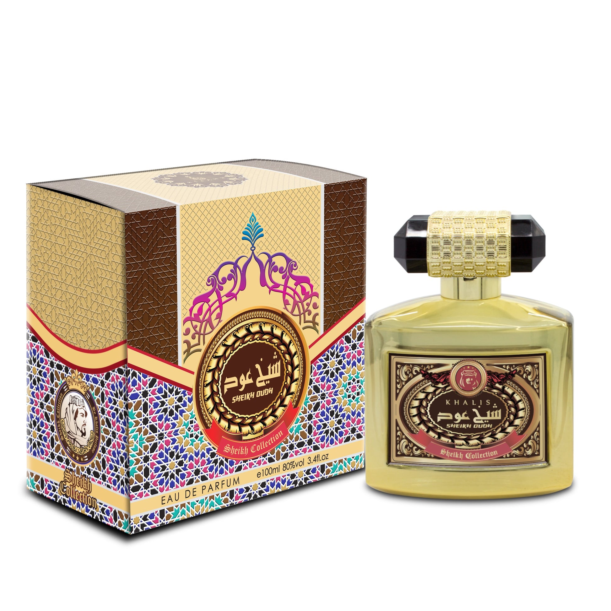 100 ml Parfum EDP SHEIKH OUDH cu Arome Picante și Oud pentru Bărbați 1 