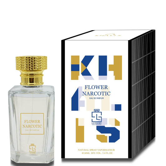 100 ml Eau de Perfume FLOWER NARCOTIC cu Arome Fructat-Florale și Mosc pentru Femei