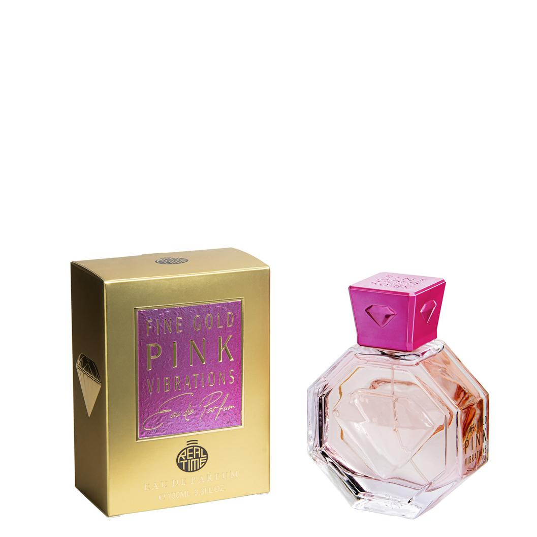 100 ml Parfum EDP  "Fine Gold Pink Vibration" cu Arome Fructat-Citrate pentru Femei